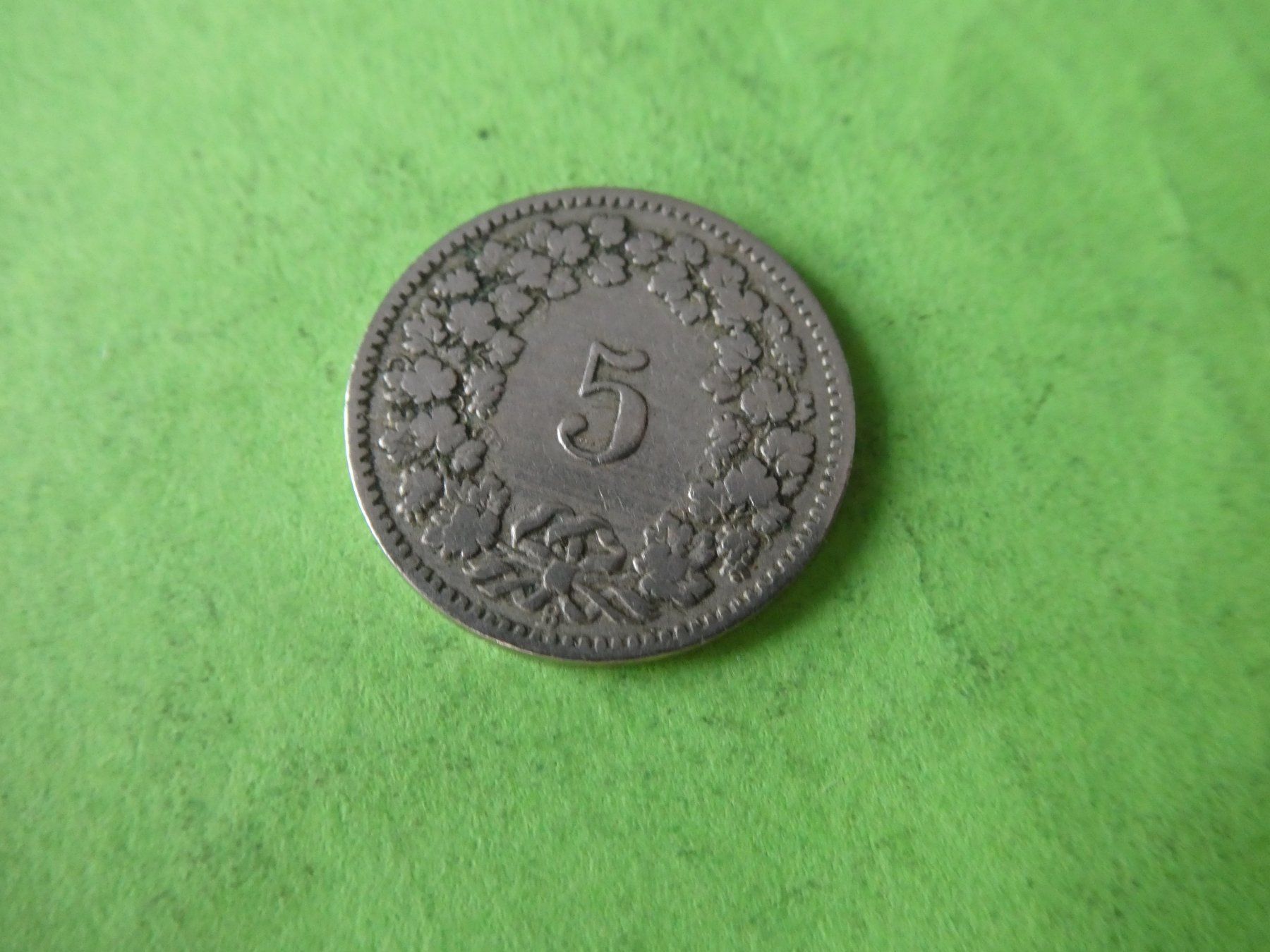 Toutes les monnaies: Schweiz 1892, 5 Rappen – D'occasion à Hinterforst par Rohusri 1