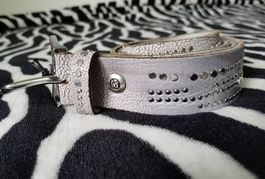 B.belt Kira grau Silber Gürtel NEU 95