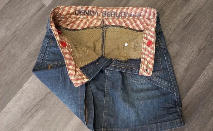 Vestiti & Gonne: jupe en coton façon jeans souple 10 ans – Usato da Leytron venduto da SoniaGreen 2