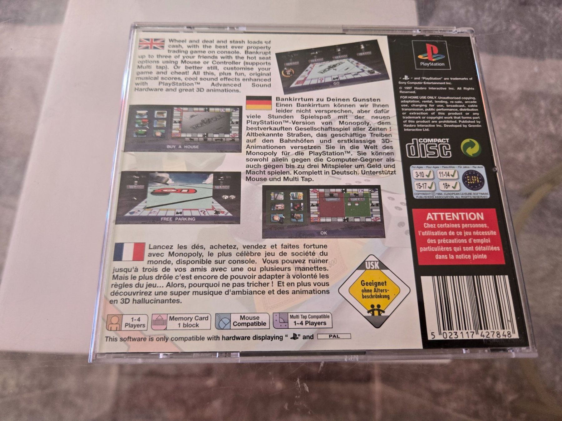Giochi: Monopoly PS1 – Usato da Bussigny venduto da Kfdlt 1