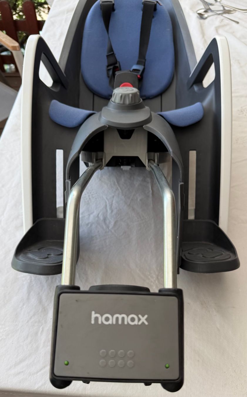 Hamax Ersatzteile: Hamax Caress Velokindersitz blau + 2 Halterungen – Gebraucht aus Affoltern am Albis von bea_7bk6 5