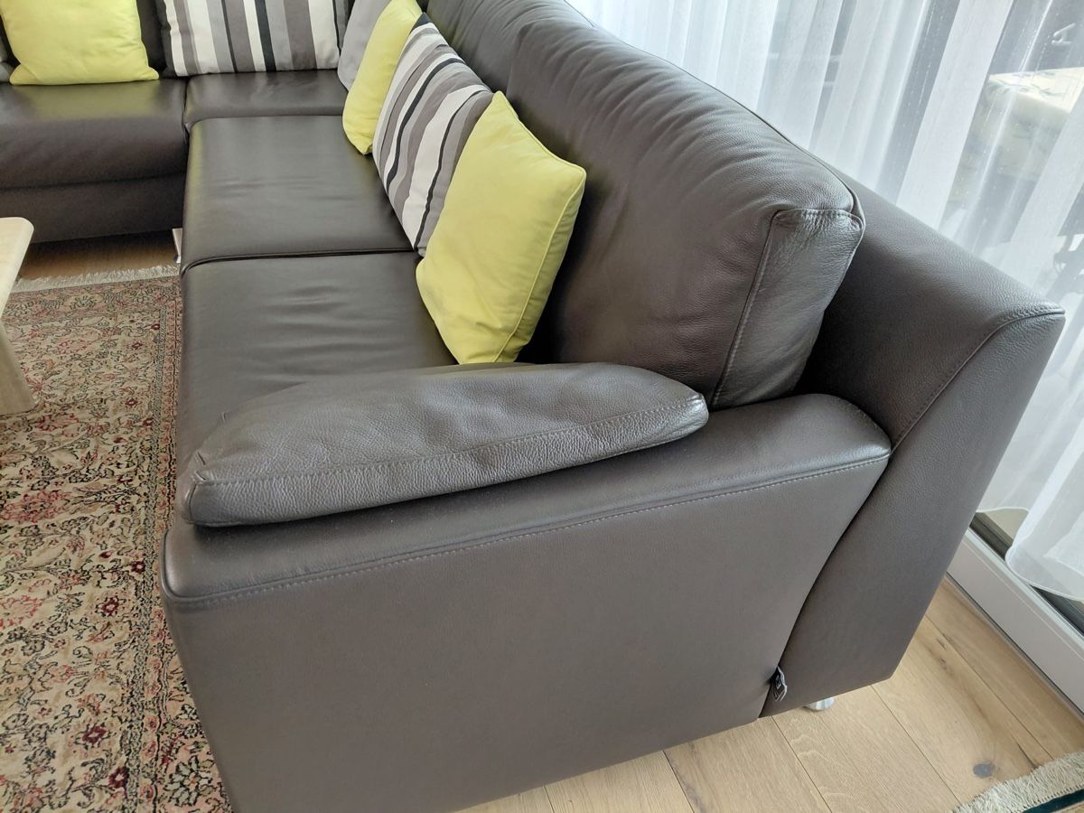 Divani: Ecksofa dunkelbraun Leder - Gemütlich & Top Zustand – Usato da Itingen venduto da nat_82hs 2