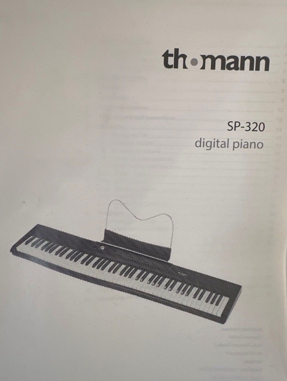Thomann Instruments de musique: Digital Piano Thomann SP-320 – D'occasion à Zürich par prisneyspears 1