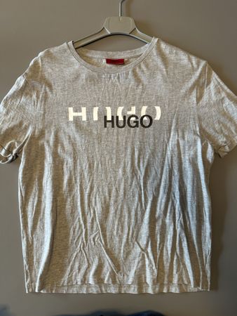 T-shirt Hugo Boss Homme Gris Clair, Taille M, Été