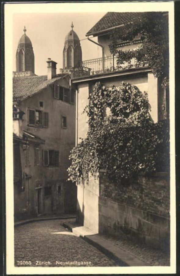 Cartoline postali: Zürich, Neustadtgasse um 1935 – Usato da Frauenfeld venduto da POML