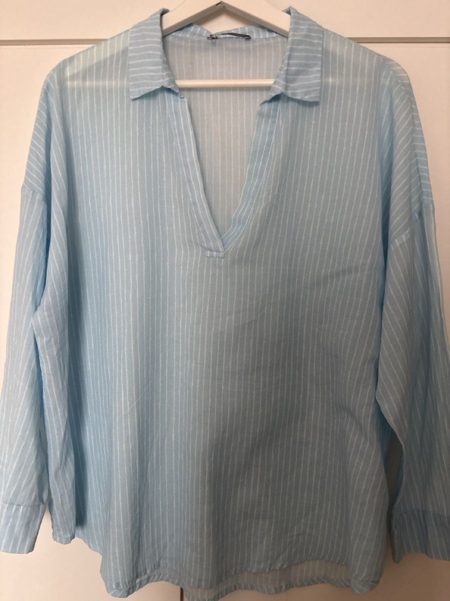 Nile Camicette:  NILE  Bluse gestreift blau gr.L – Nuovo (secondo la descrizione) da langenthal venduto da rundholz7