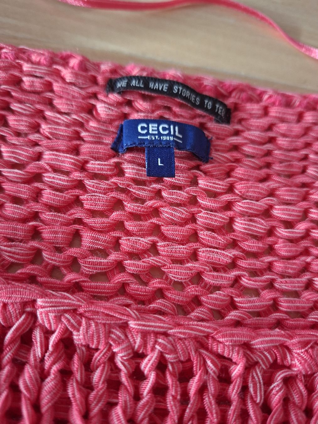 Cecil Maglioni & Felpe: Cecil Bändchenpullover in  koralle, , Grösse L – Usato da Balsthal venduto da sarah23rot 1