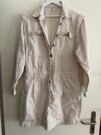 Jumpsuit Gemo beige langarm Grösse 42