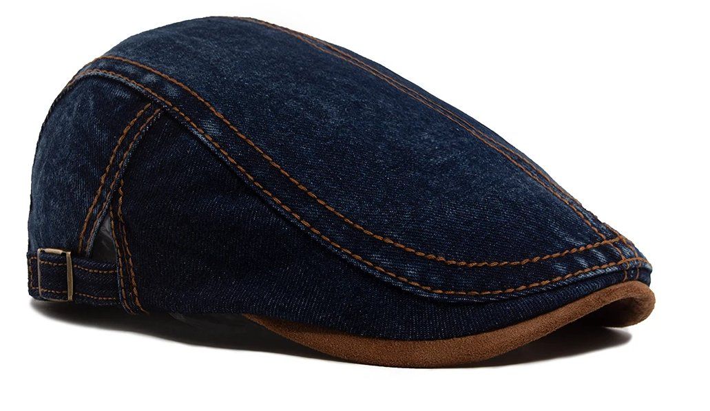 Copricapi, berretti & cappellini: Denim Baskenmütze Patchwork Retro-Stil - Béret jeans – Nuovo e nell'imballaggio originale da Lausanne venduto da FASHION-WORLD-SHOP