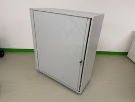 Rollladenschrank 3 Ordnerhöhen, lichtgrau, 1meter breit /NEU