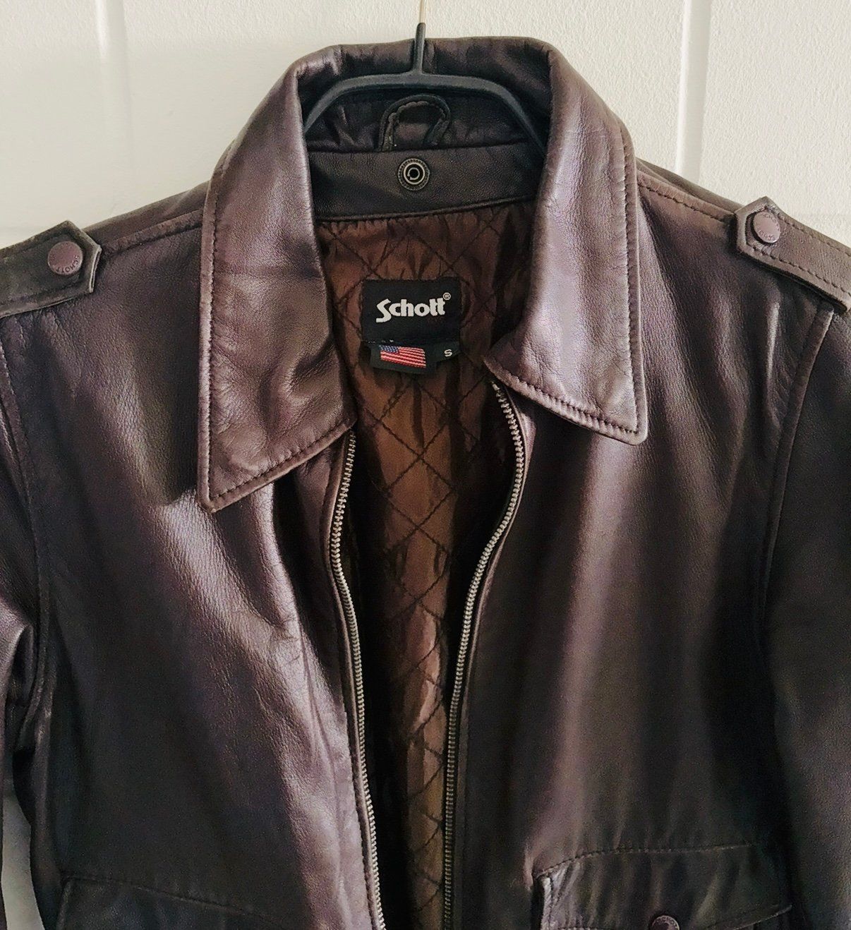 Schott Giacche: SCHOTT Original Lederjacke Pilotenjacke – Usato da Etoy venduto da Diadefin 2