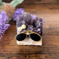✲ Amethyst Groot Cluster ✲ 38g / 37mm Stufe Druse Skulptur