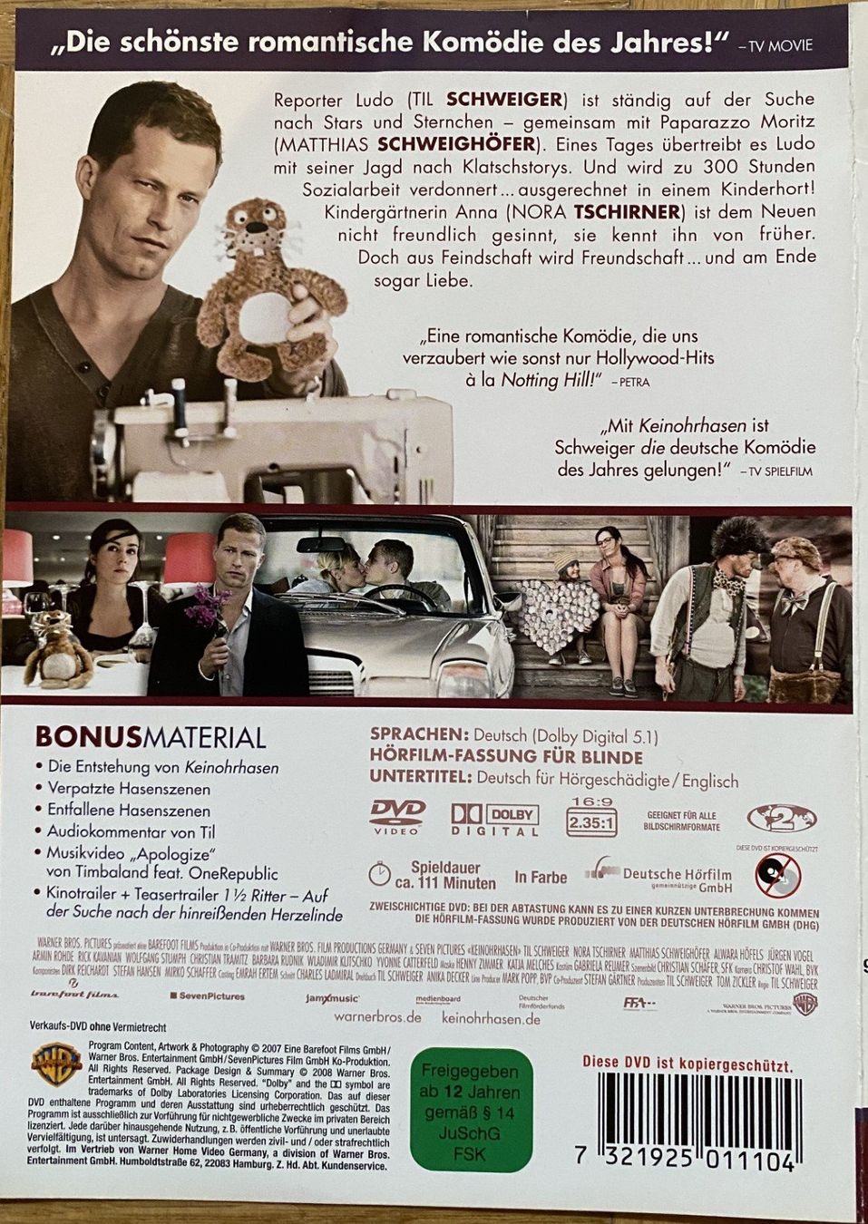 Alle DVDs: Kein Ohr Hasen - Til Schweiger - DVD - 2007 – Gebraucht aus Liestal von Adam-Grey 1