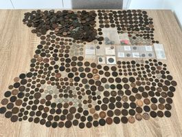 Megalot hunderte Münzen 18 und 19 Jahrhundert.
