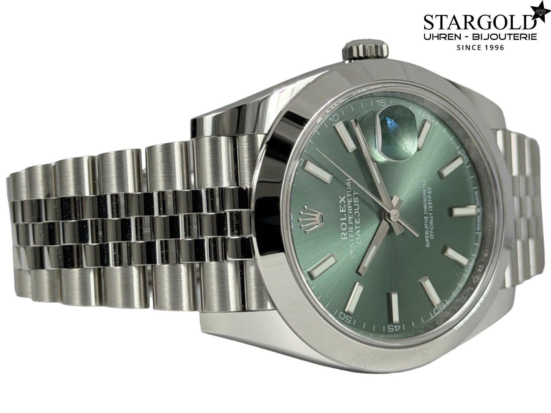 Rolex Uhren: Rolex Datejust 41 Grün - 126300 – Neu und originalverpackt aus Zürich von Stargold-Uhren 8