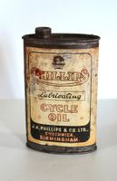 Vintage Öl Behälter, Phillips Cycle oil Birmingham