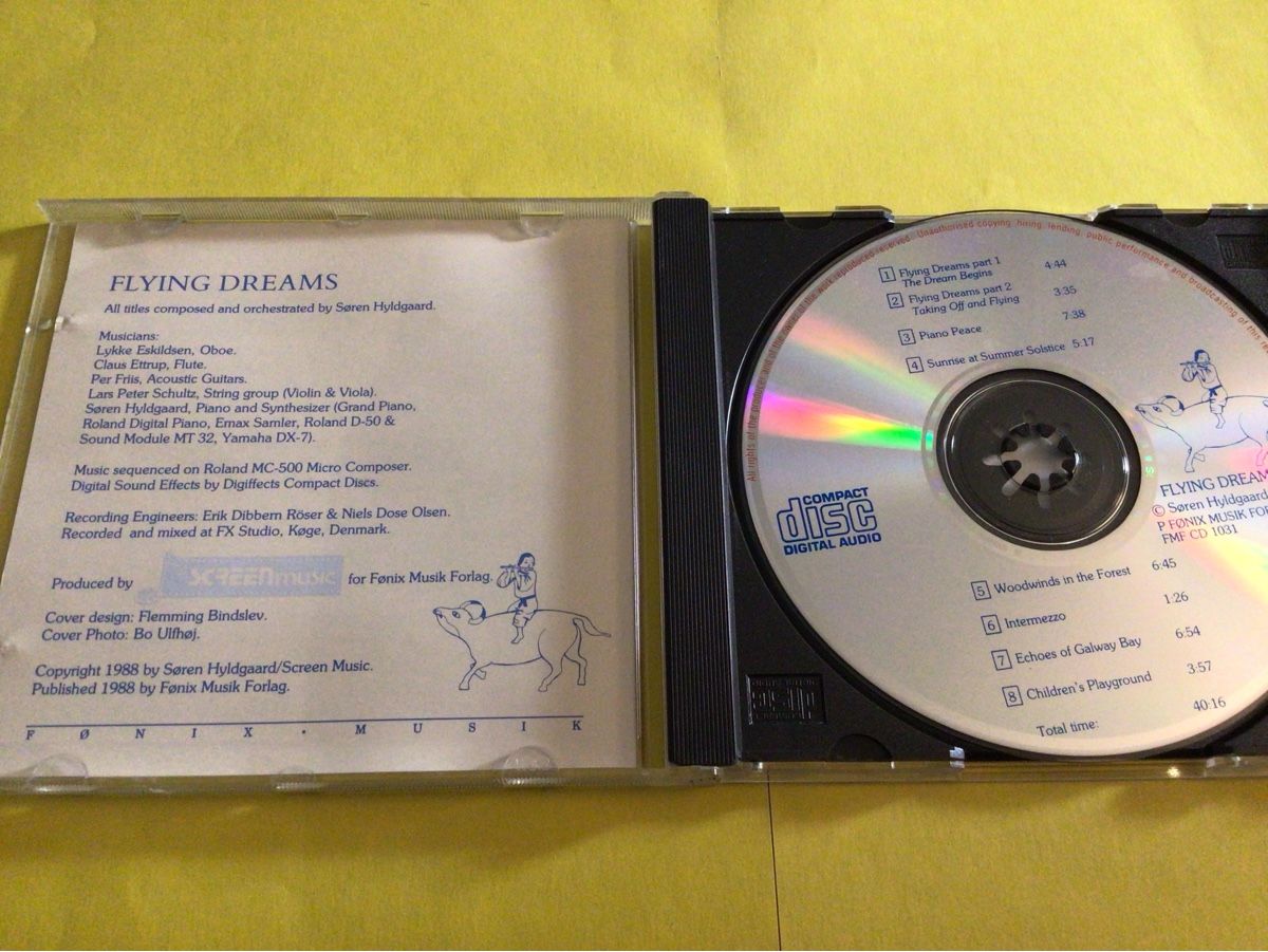CD: Soren Hyldgaard - Flying Dreams - CD 1993 – Usato da Steinach venduto da Quarkie 1