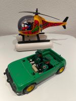 Playmobil 3215 und 3220: Vintage Polizeiauto und Helikopter