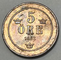 5 Öre - König Oscar II - Schweden - 1883