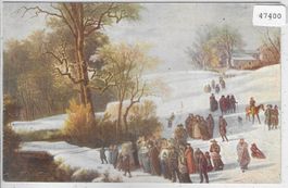 Pro Juventute - Heimgang aus der Kirche - Adam-W. Toepffer