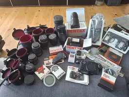 PENTAX SUPER A Spiegelreflex Kamera Set - 33-teilig