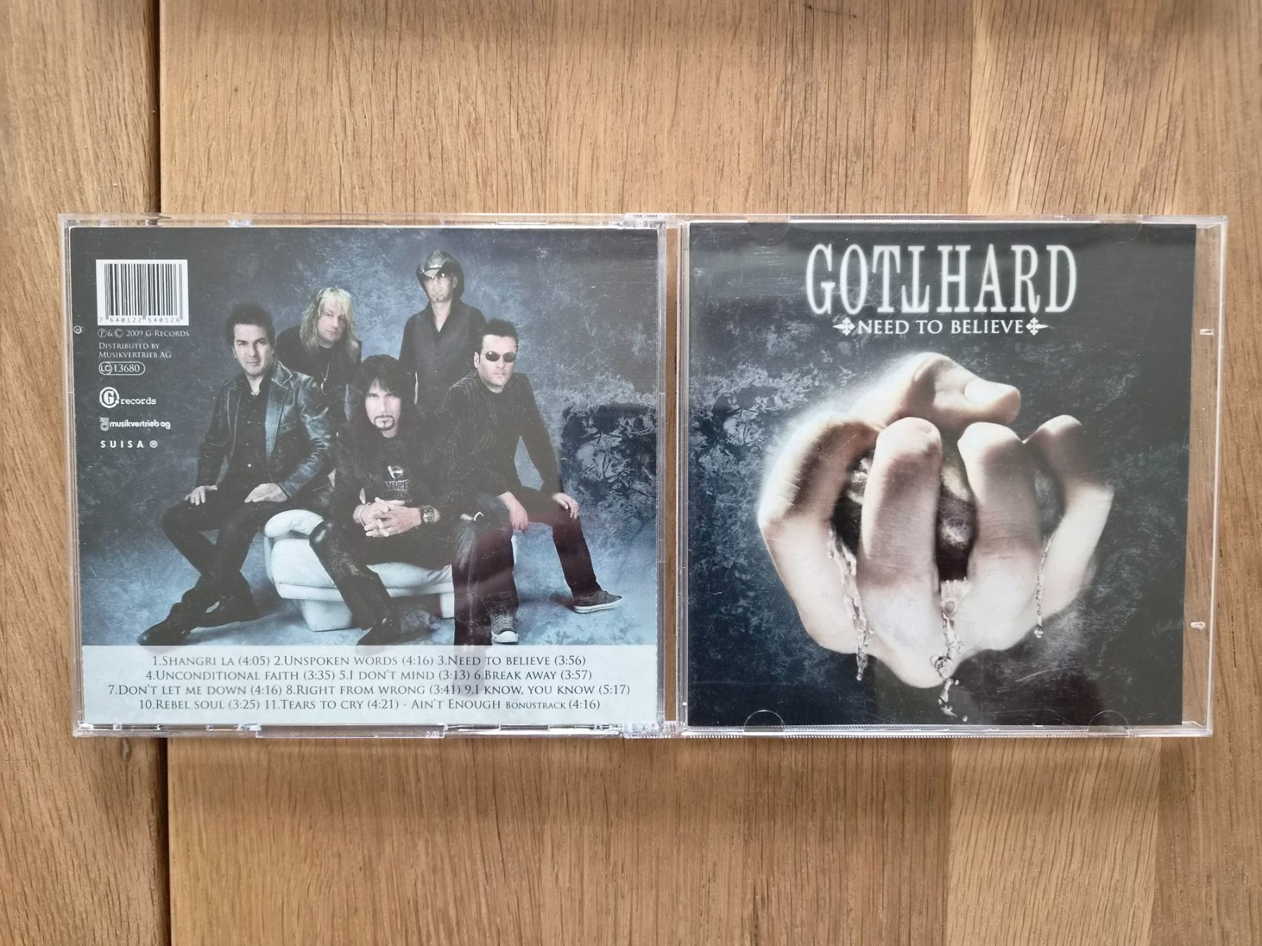 CDs: CD Gotthard - Need To Believe, 2009 – D'occasion à Nebikon par Harley-Davidson01