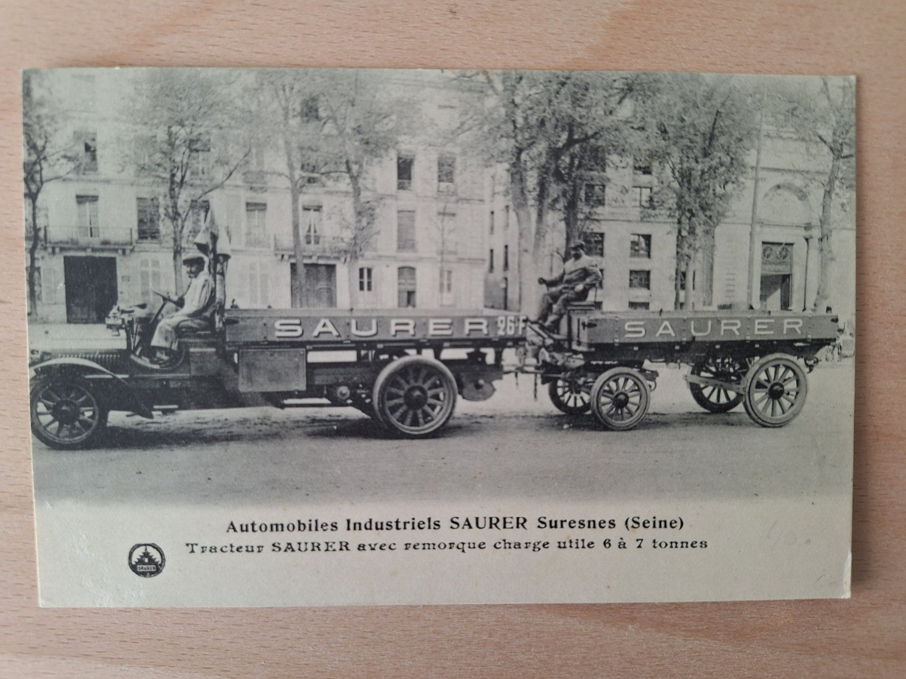 Ansichtskarten: AK Saurer Lastwagen, Suresnes – Gebraucht aus Lohn-Ammannsegg von Beo71