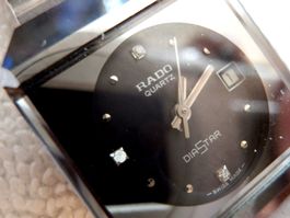 Rado Diastar, Quartz, Damen, 3 Diamanten, Datum, 28 x 30mm