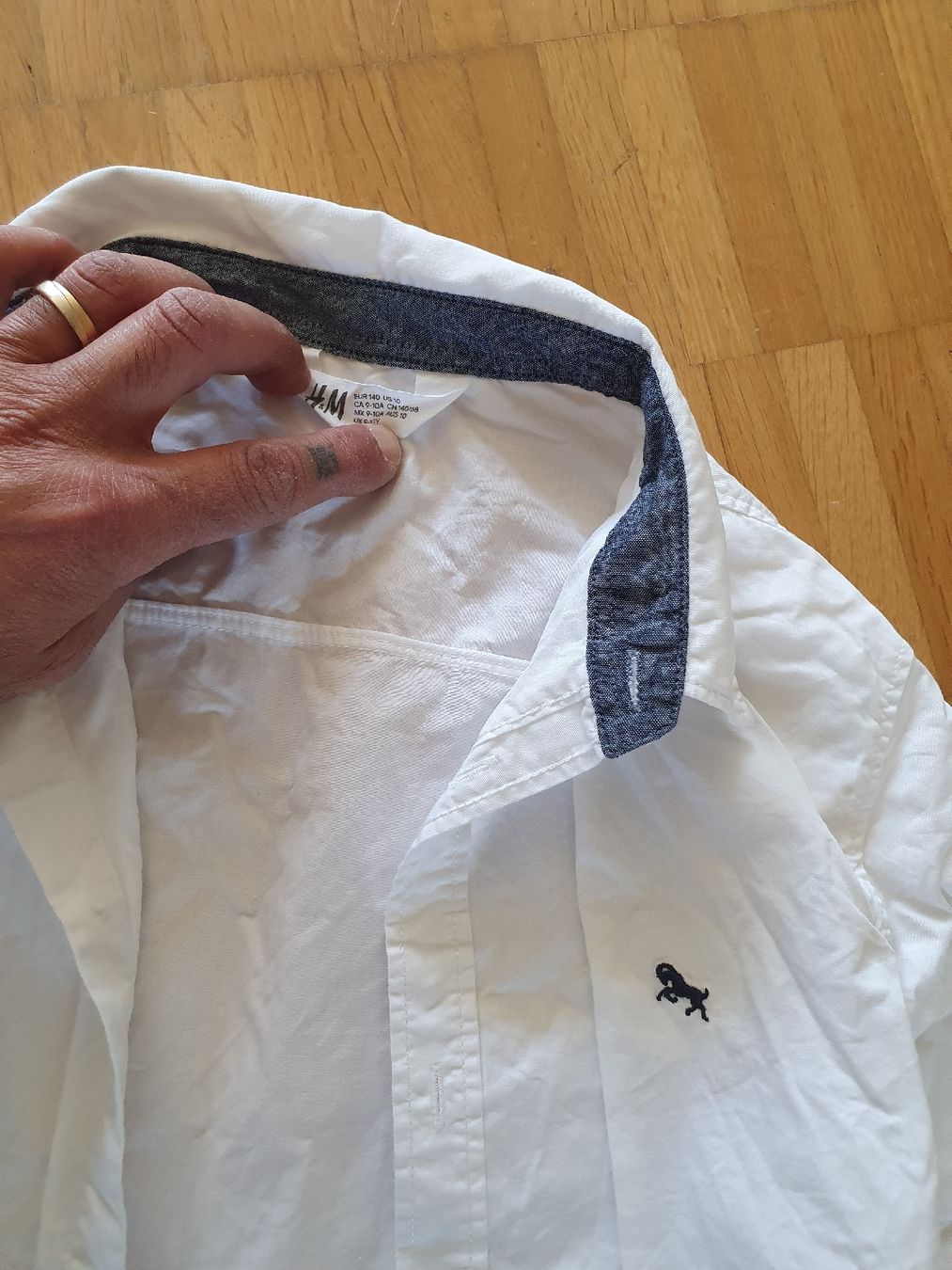 H&M Camicie, T-shirt & Polo: Hemd Weiss H&M grösse 140 – Usato da Rothenburg venduto da PHSKC 2