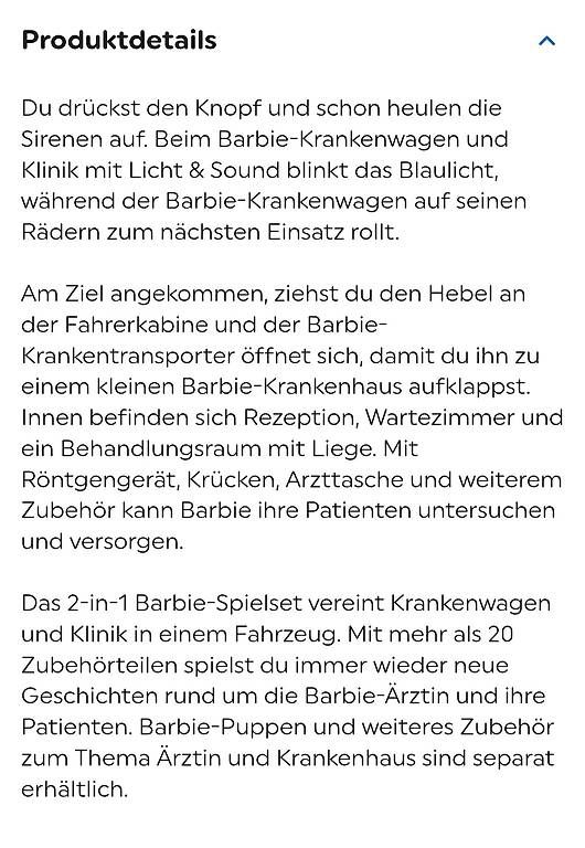 Spielzeuge: Barbie Krankenwagen – Gebraucht aus Rain von Hoeigoemper 2