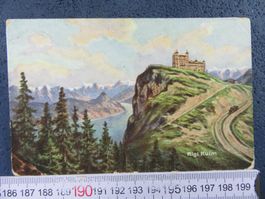 RIGI-KULM HOTEL KÜNSTER-AK 1917 SZ