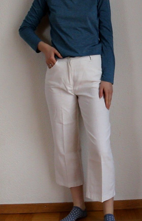 Hosen: Weisse 3/4 lange Leinenhose Gr. 36 – Gebraucht aus Luzern von Simona15