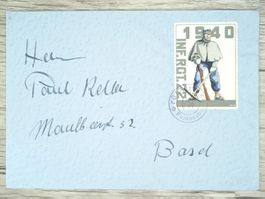 TR15 Enveloppe + Timbre Suisse 1939/40 FeldPost