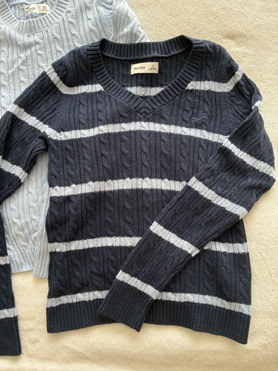Hollister Pulls & Sweat-shirts: Hollister Pullover 2er Set hellblau/navy Gr XS/S – Neuf (Voir description) à Effretikon par gre_f6wv 3