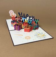 Carte 3D pop-up. Happy Birthday