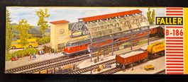 Faller B-186 H0 Bahnhofshalle Schönblick OVP Vintage