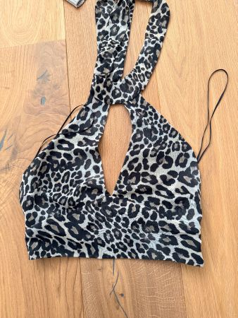 Top donna fantasia leopardata taglia unica nuovo