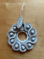 Sieda - Rosette aus Beton - handgegossen und handbemalt