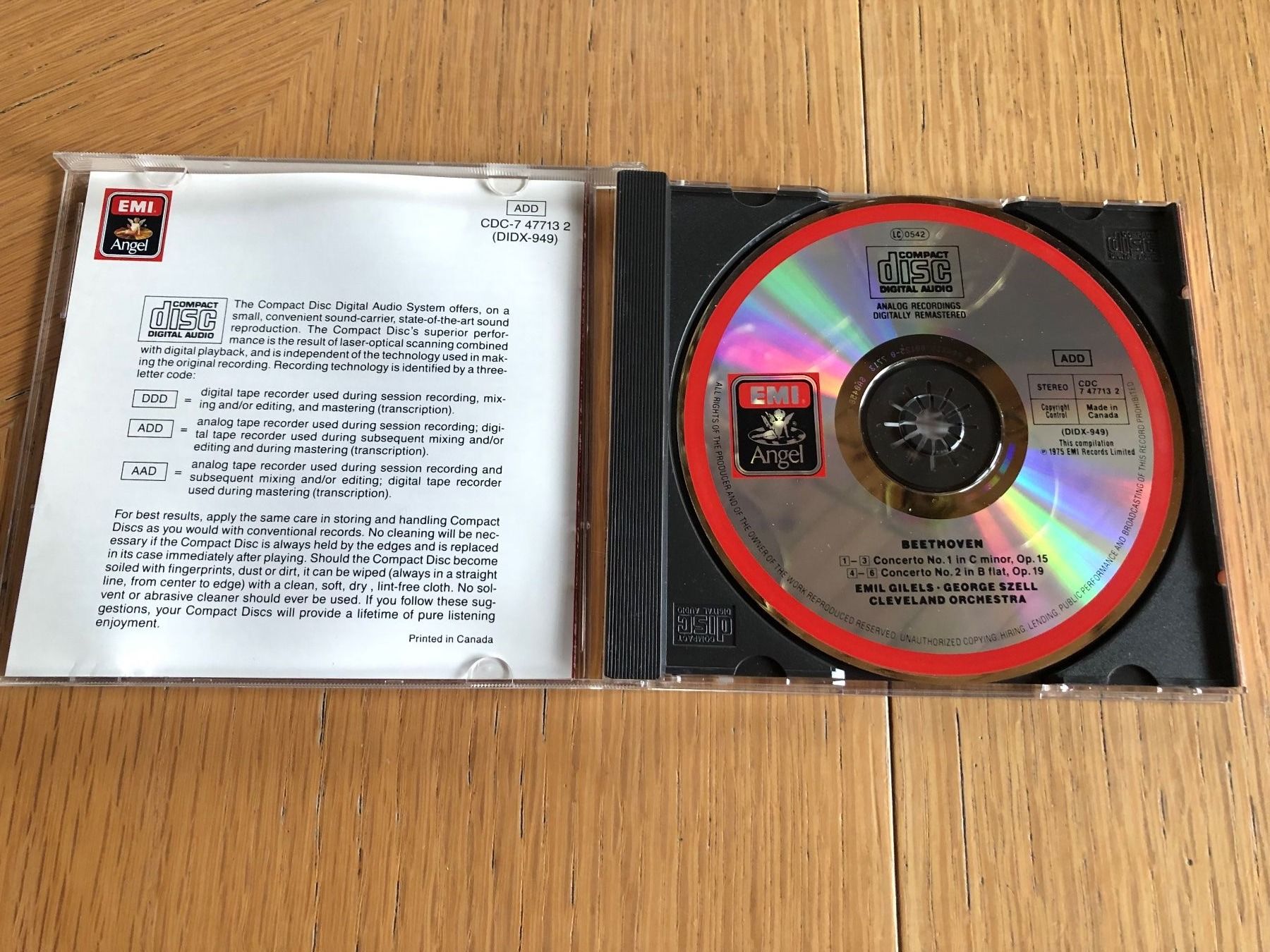 CDs: Beethoven: Klavierkonzerte Nr. 1 & 2, CD, Gilels – Gebraucht aus Schübelbach von Dolly990_2 1