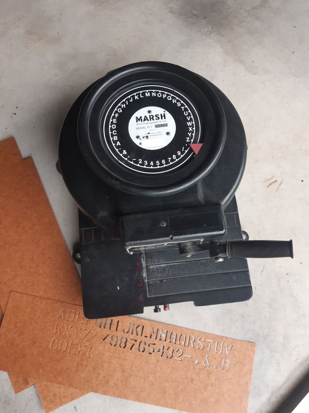Alle Maschinen: Marsh Stencil Cutting Machine Model R1, Stanzmaschine – Gebraucht aus Mitlödi von blackgnat79