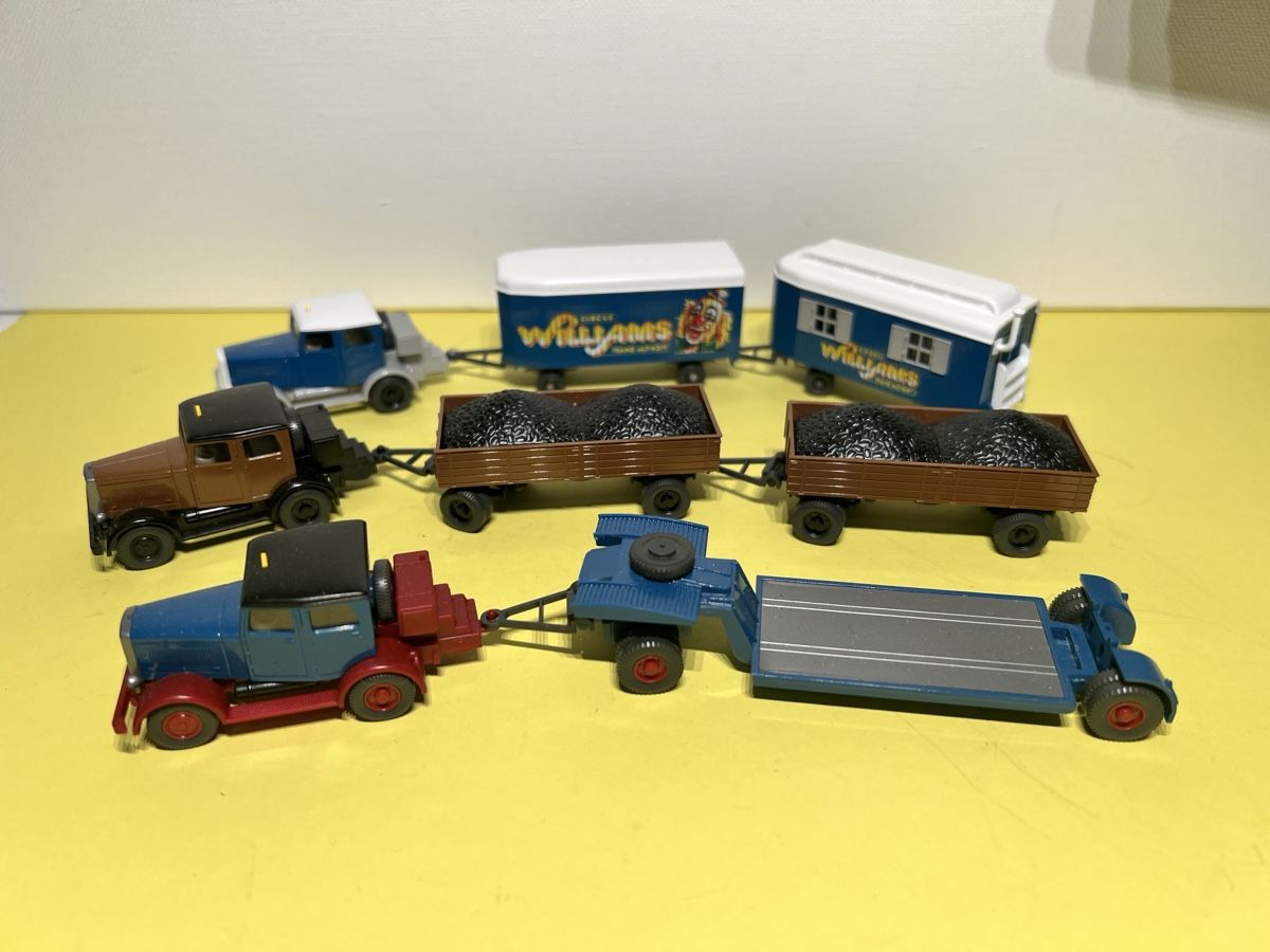 Wiking Modellini d'auto: 3 X Wiking Hanomag mit Anhängern in 1/87 – Usato da Weinfelden venduto da Kammerflimmern 1