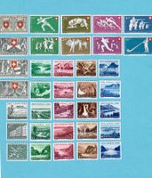 1950 -1956 Pro Patria Markensatz Lot*/**