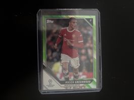 Topps Mason Greenwood Karte /199 Manchester United