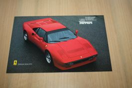 Ferrari 288 GTO Prospekt/Brochure Swiss Importeur