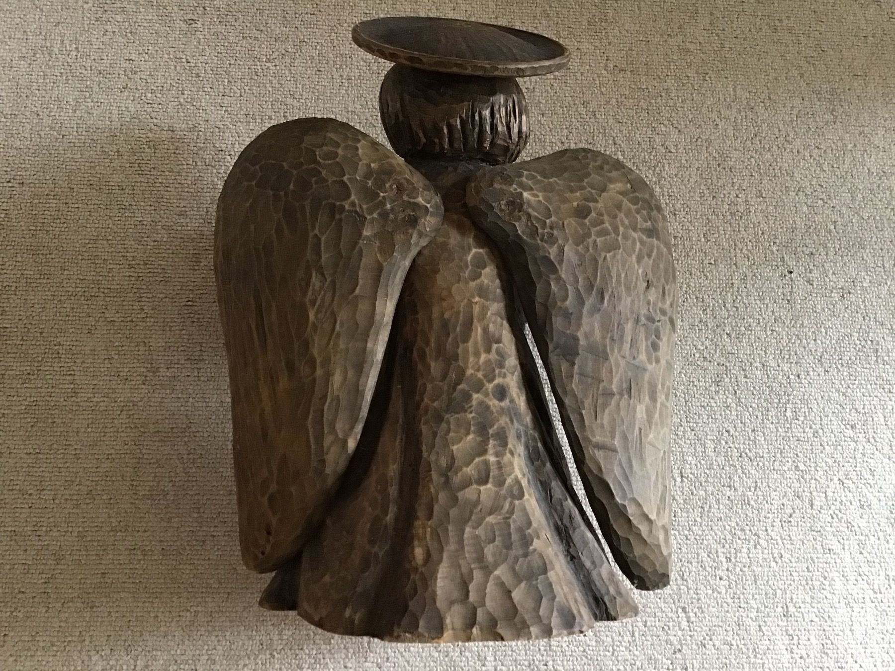 Sculture & Statue: Holzfigur Engel, antik, geschnitzt, Höhe 49 cm – Usato da Rüti ZH venduto da Wernika1 1
