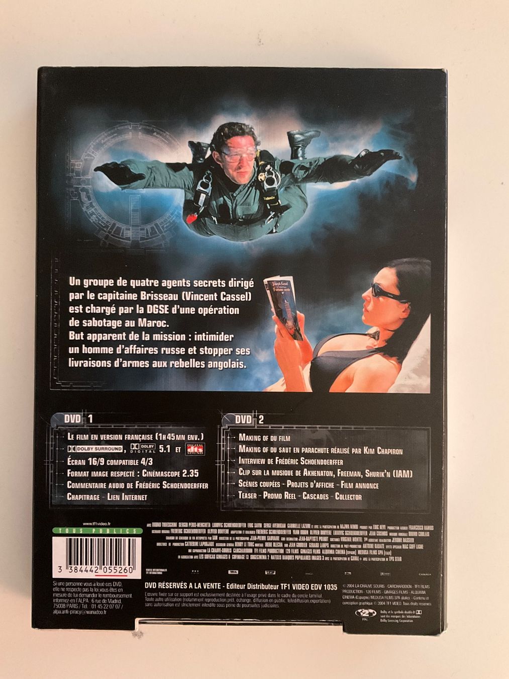 Tutti i DVDs: Agents Secrets DVD avec Vincent Cassel et Monica B. – Usato da Veyrier venduto da Deniro2 1