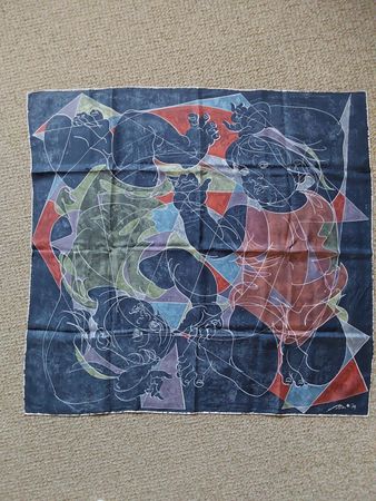 Erni Hans. Foulard 75x79cm.