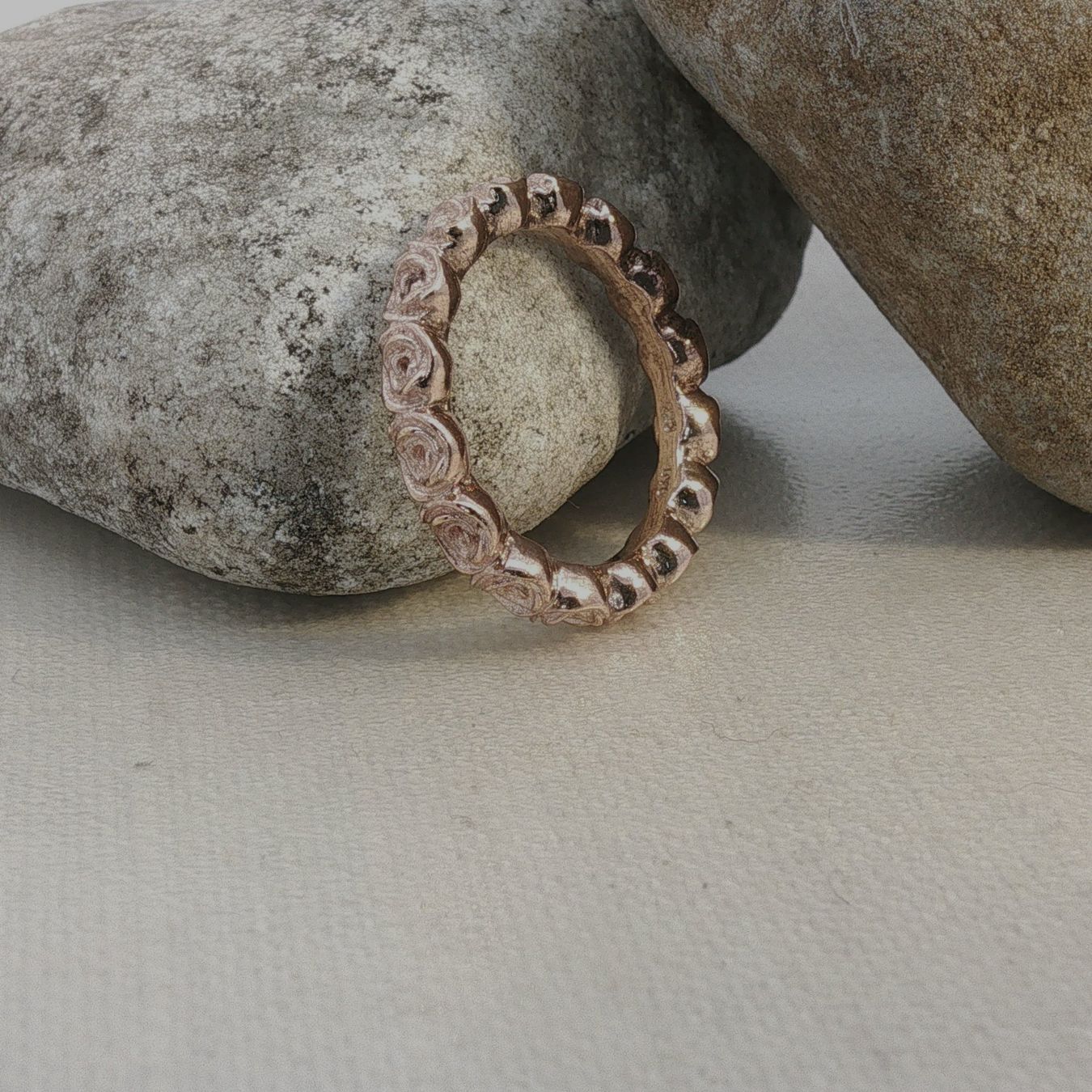 Olga Ribler Anelli: Floral Ring Silber rosevergoldet Grösse 55 – Nuovo (secondo la descrizione) da Luzern venduto da Schmuckoutlet 1