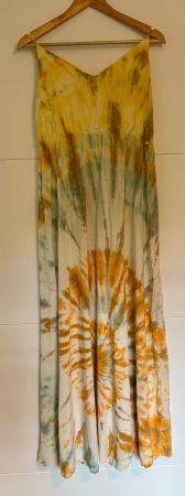KHUJO Maxikleid mit Batikmuster Grösse L (42)