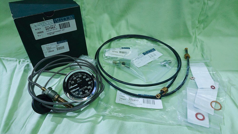 Alle Autoersatzteile: Anzeige-Insturment für Oldtimer, Wassertemp/Oeldruck – Neu und originalverpackt aus Oberdorf NW von 60nafets